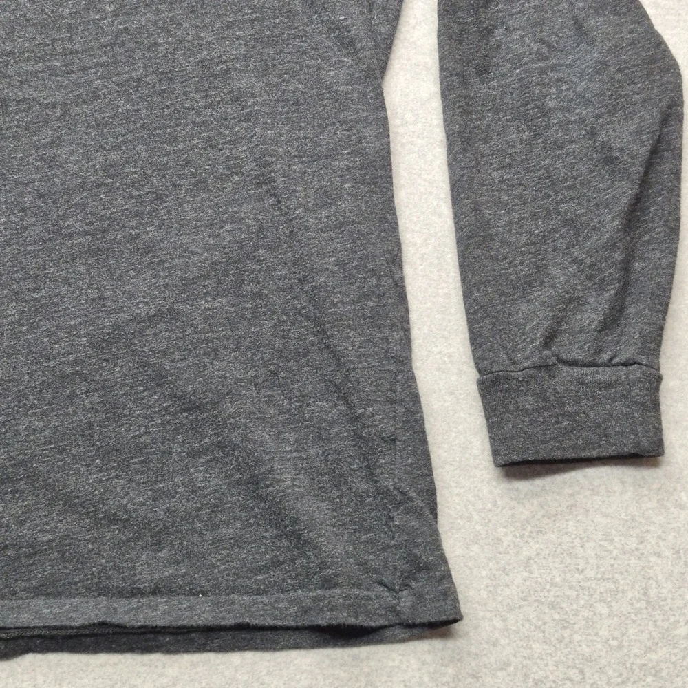 Polo Ralph Lauren Shirt Mens XL Charcoal Gray Cotton V-Neck Long Sleeve EUC